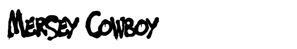 Mersey Cowboy font preview